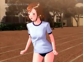 Delicate anime teen gets fucked by her coed