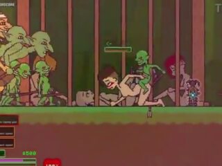 Captivity &vert; etap 3 &vert; nagi płeć żeńska survivor fights jej sposób przez ciężko w górę goblins ale fails i dostaje pieprzony ciężko łykanie liters z sperma &vert; hentai gra gameplay p3