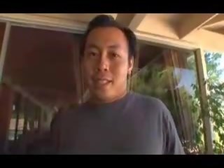 Asian gets sweaty from the kitchen x rated film