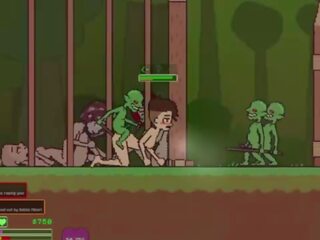 Captivity &vert; เวที 3 &vert; เปล่า หญิง survivor fights เธอ ทาง ตลอด ยาก ขึ้น goblins แต่ fails และ ได้รับ ระยำ ยาก การกลืน liters ของ สำเร็จความใคร่ &vert; เฮนไท เกมส์ gameplay p3