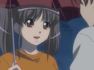 Anime sweet Ms showing her shaft sucking skills