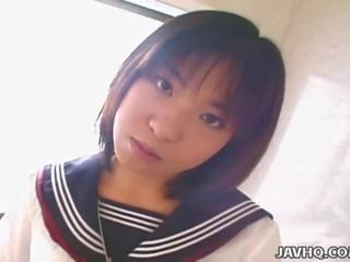JAVHQ: marvellous Japanese school girl's first time.
