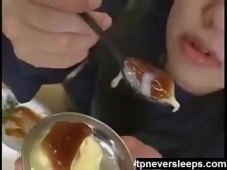 Japonská paní spermie dessert
