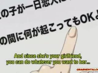 Japanese anime youth gets handjob